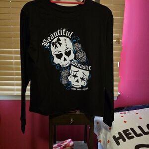 Beautiful Disaster Black Long Sleeve Tee